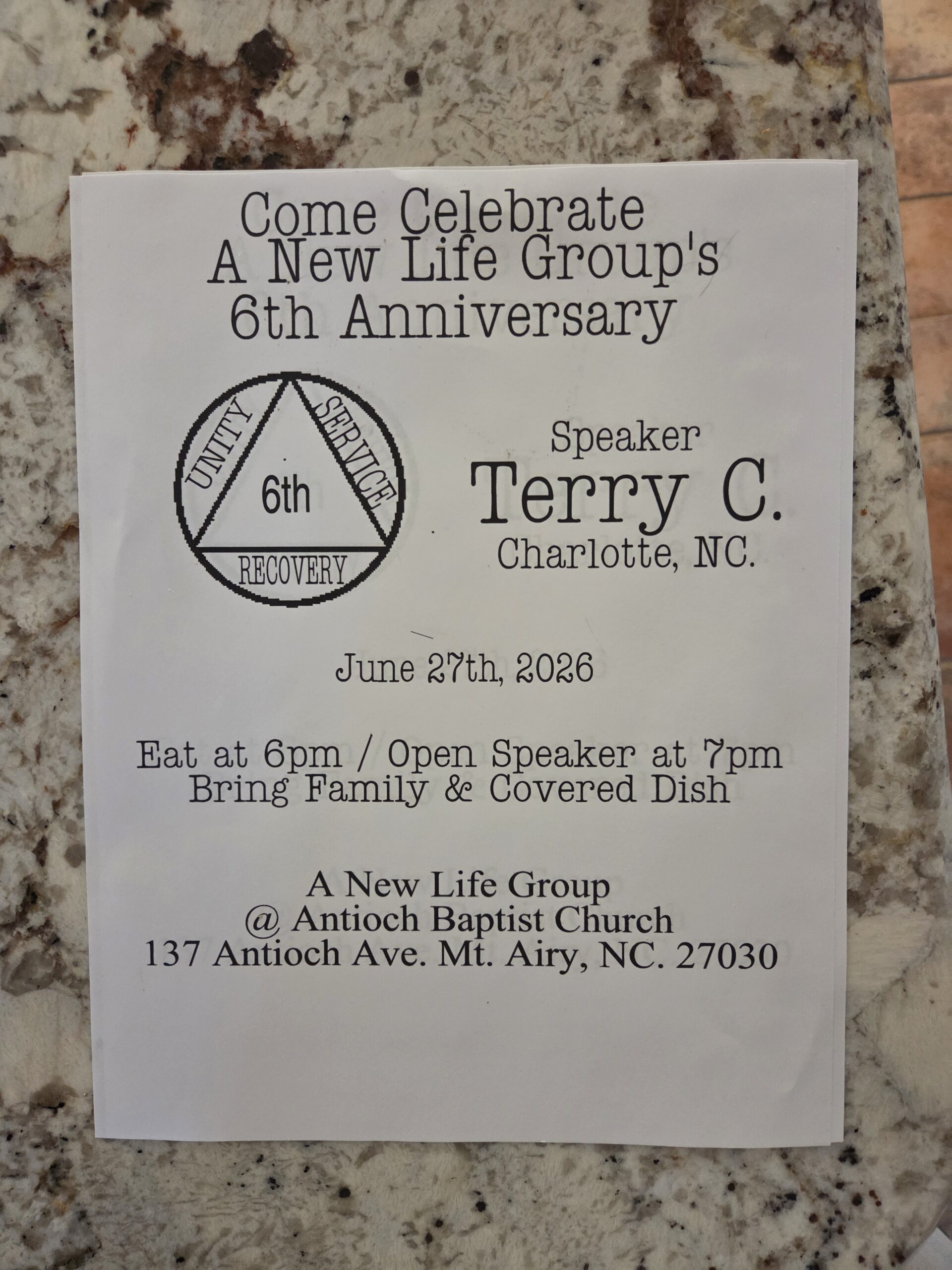 New Life Group Anniversary 6 3