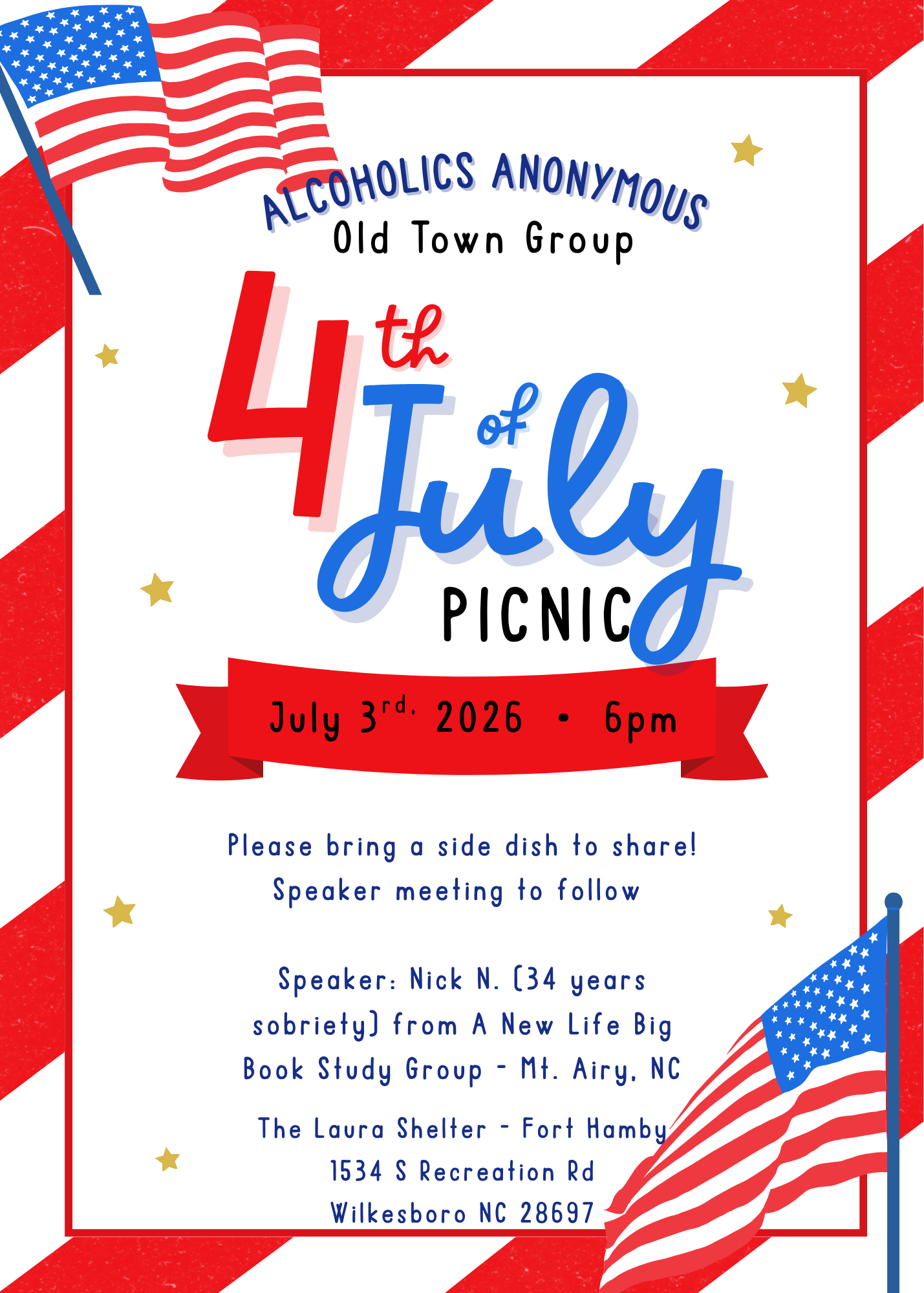 Red+White+Illustrated+Fourth+of+July+BBQ+Party+Invitation